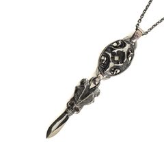 GOTHIC YOHJI YAMAMOTO YY OVAL SCULL DAGGER PENDANT / ネックレス (ユニセックス)  シルバー Silver950 / HA-A53-920