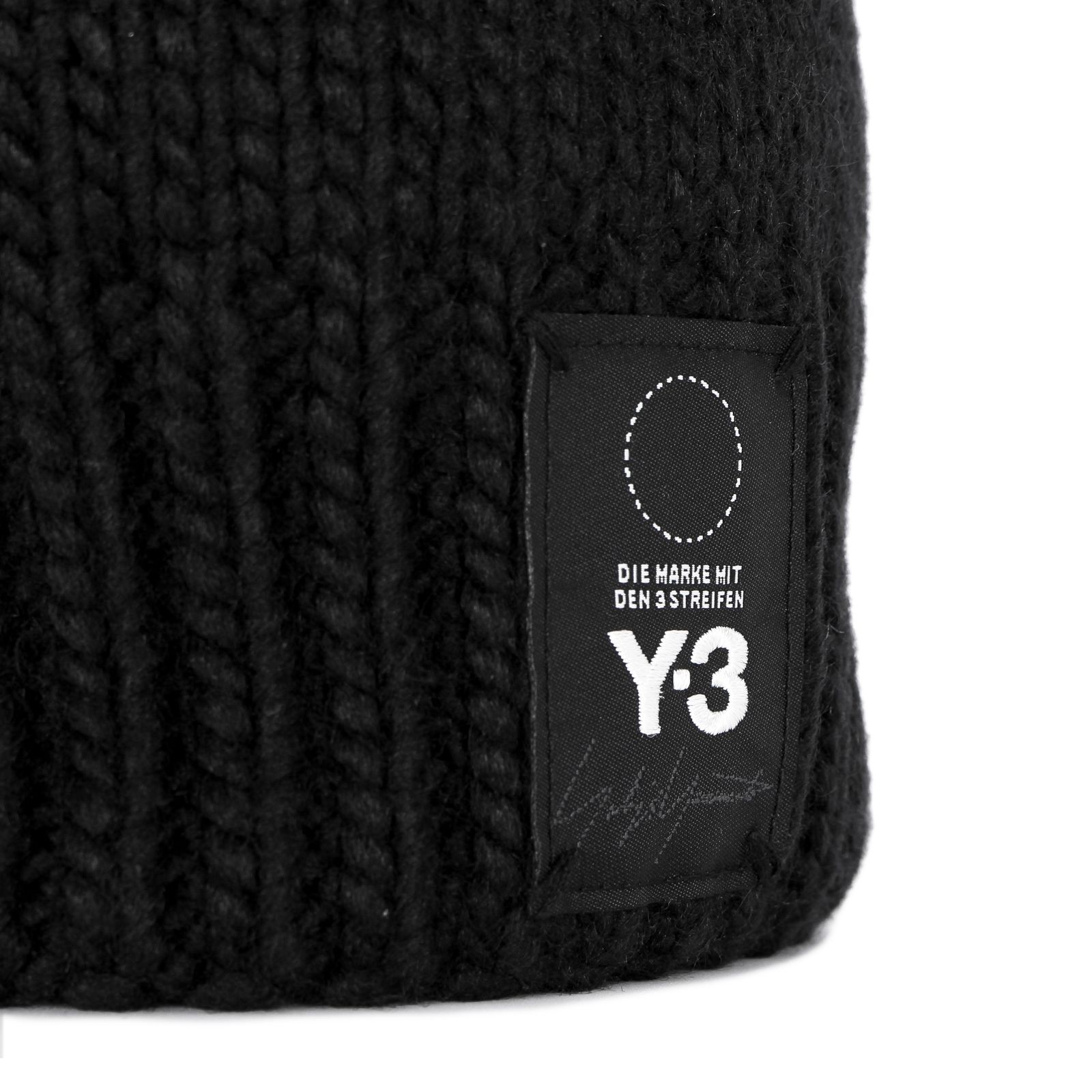 Y-3 KNIT BEANIE / DT0883-3-602 2019A/W collection【USED・Sランク〔未使用品〕】 定価 ¥15,400