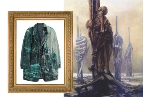 Yohji Yamamoto ["終焉の画家"の作品をあしらったジャケット]