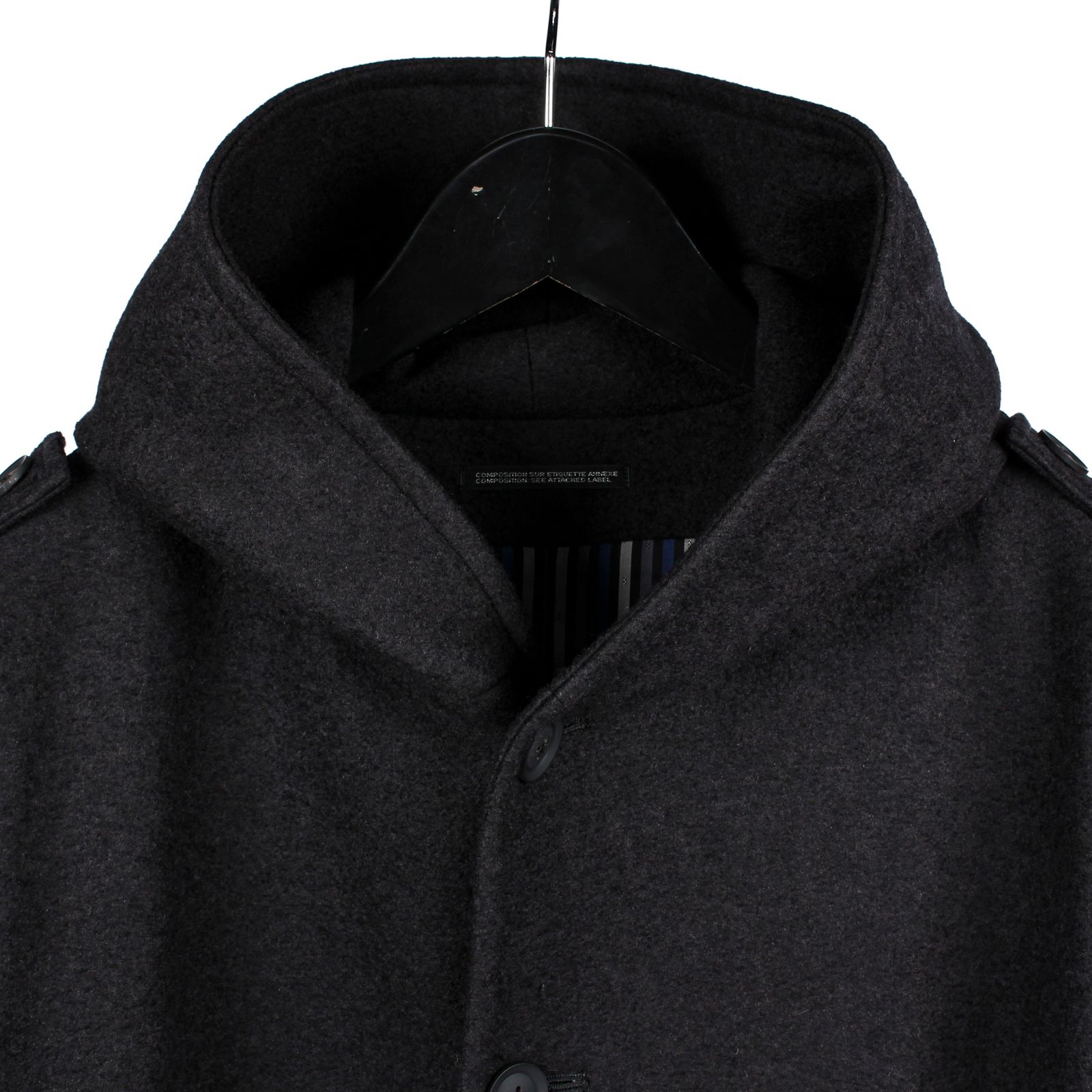 Yohji Yamamoto POUR HOMME 20A/W 襟マチ付ビッグB着丈87cm