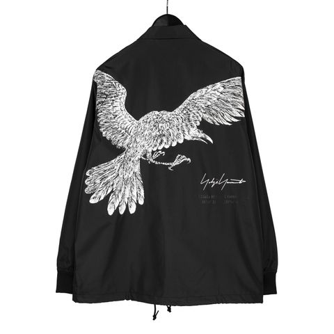 pour homme × NEW ERA CROW PRINT COACH JACKET / HG-Y90-990
