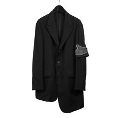 Yohji Yamamoto [HR-J57-100 / ワッペン付きアンバランスJKT]