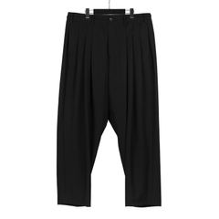 pour homme | 8本タックパンツ / パンツ (メンズ) / シワギャバ / ブラック / HO-P35-100