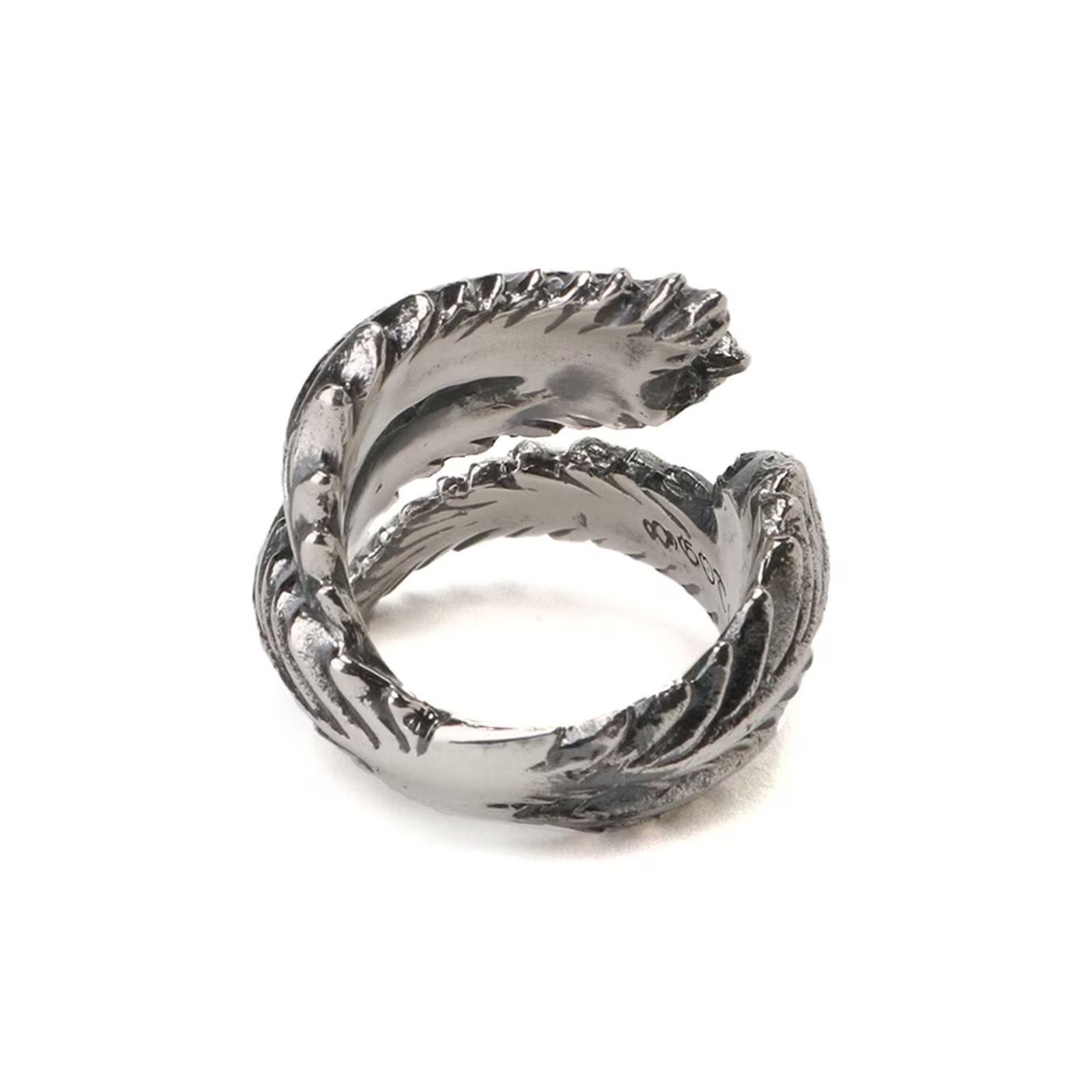 【GOTHIC / YohjiYamamoto】FEATHER RING★重厚感◎すぐにお届け GOTHIC YOHJI YAMAMOTO - GOTHIC YOHJI YAMAMOTO FEATHER RING