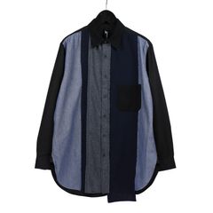 Ground Y | VARIOUS MATERIAL COMBINATION ASYMMETRY STANDARD SHIRT / 長袖 シャツ (ユニセックス) / GO-B16-804