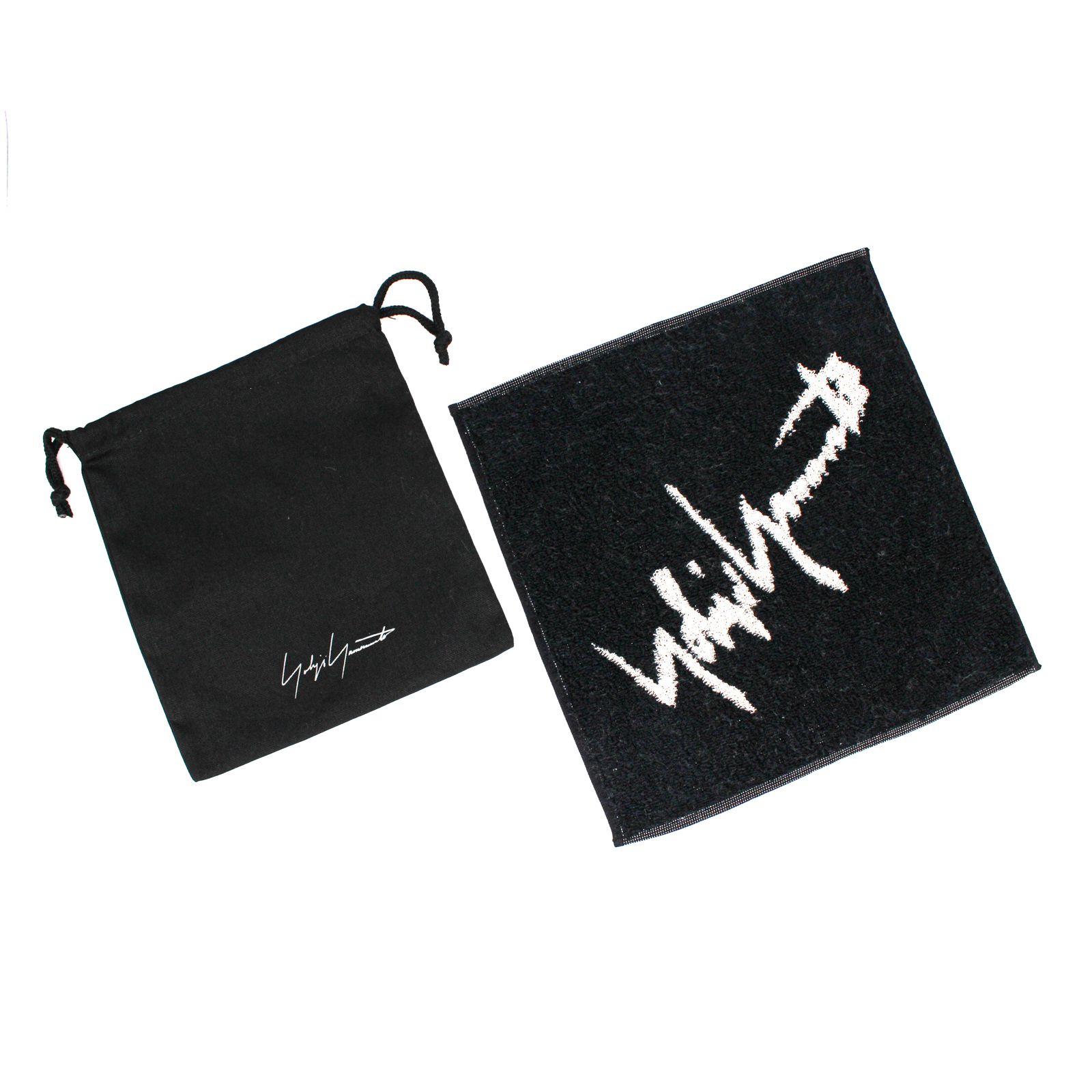 Yohji Yamamoto MAISON | YY Towel Handkerchief / タオルハンカチ / ブラック / HA-L86-063