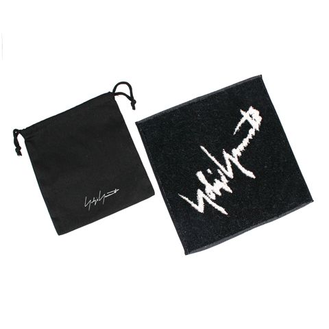 Yohji Yamamoto MAISON | YY Towel Handkerchief / タオルハンカチ / ブラック / HA-L86-063