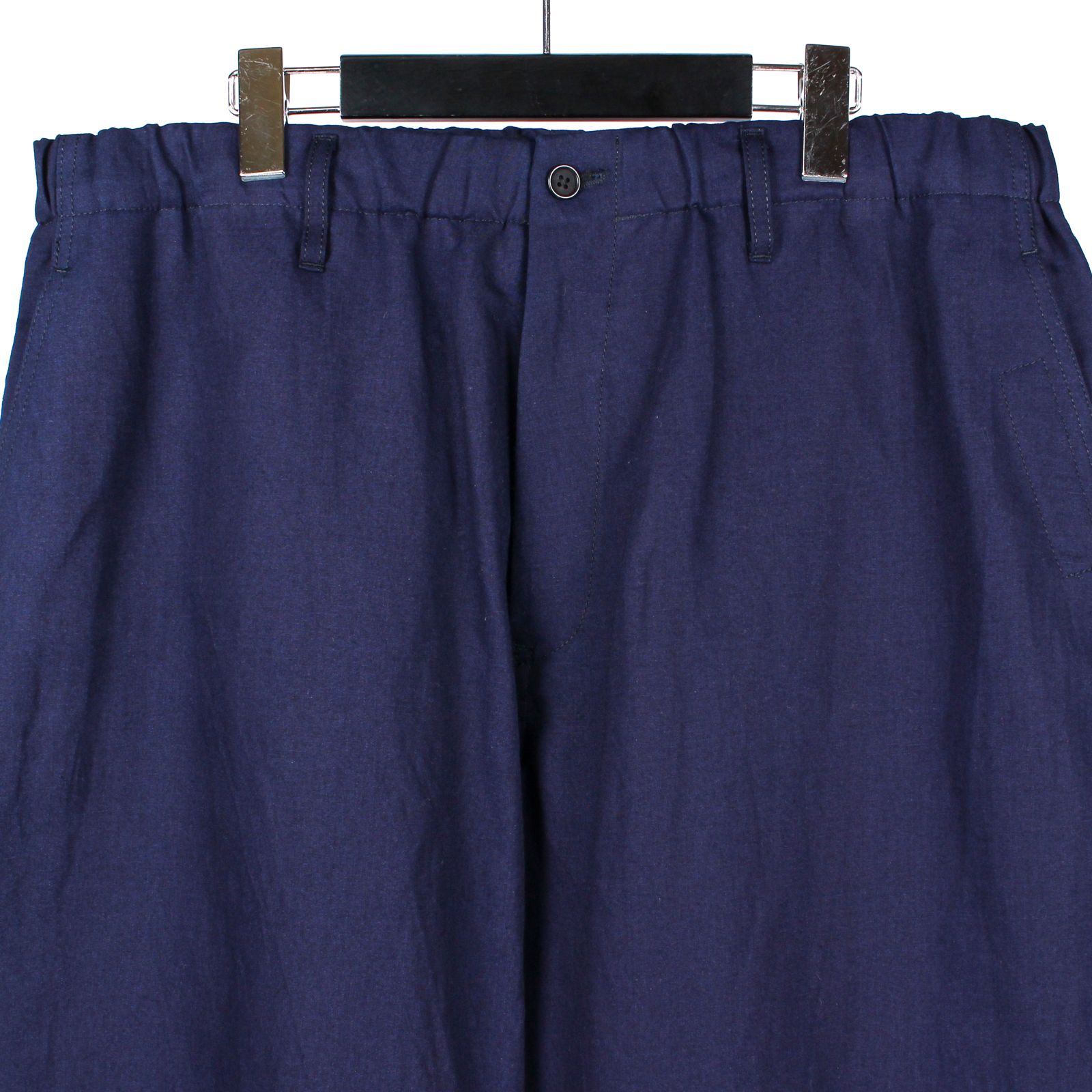 pour homme | ダブルステッチゴムP (メンズ) / コットンリネン / ネイビー / HP-P09-004