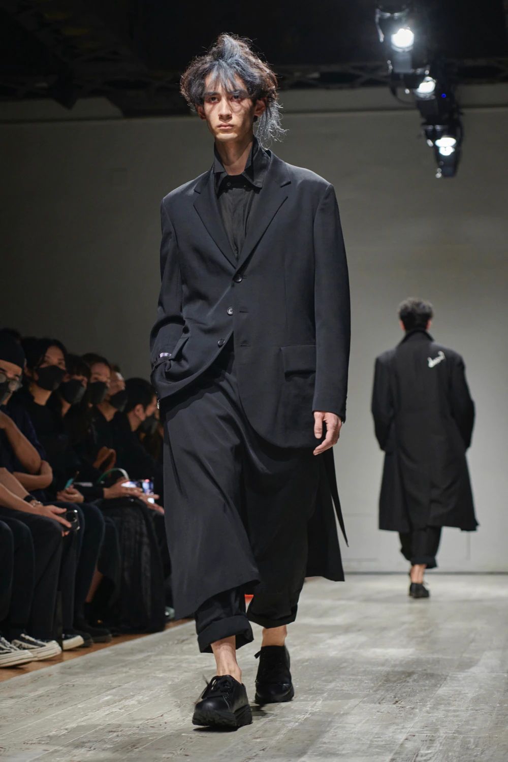 yohji yamamoto - pour homme 後ろプリーツ背抜きJ / HZ-J32-100 | ALUBUS / RUFUS