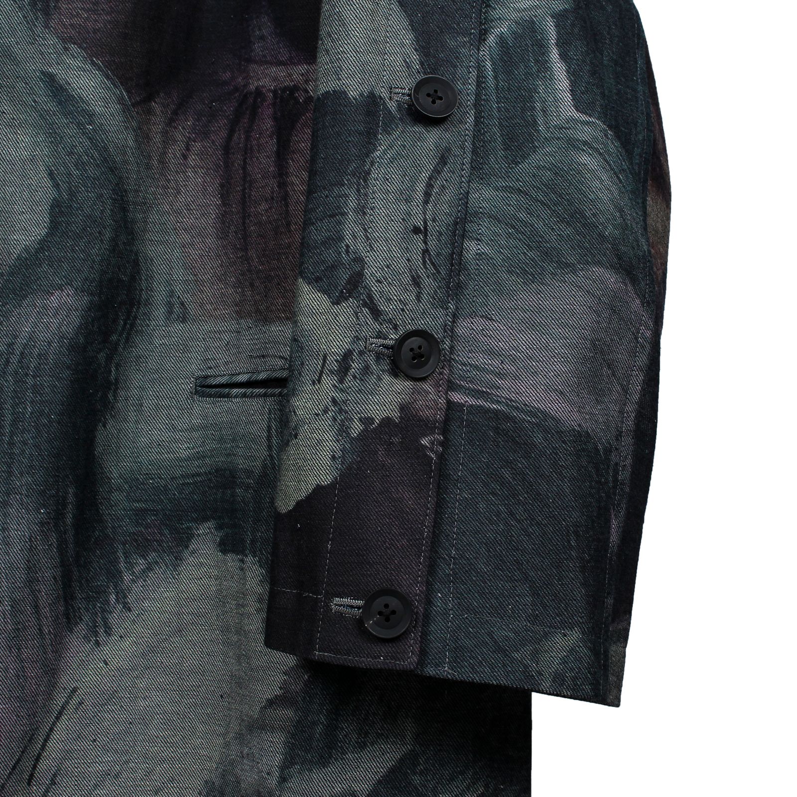 pour homme 釦あき絵プリントJKT / HD-J14-814