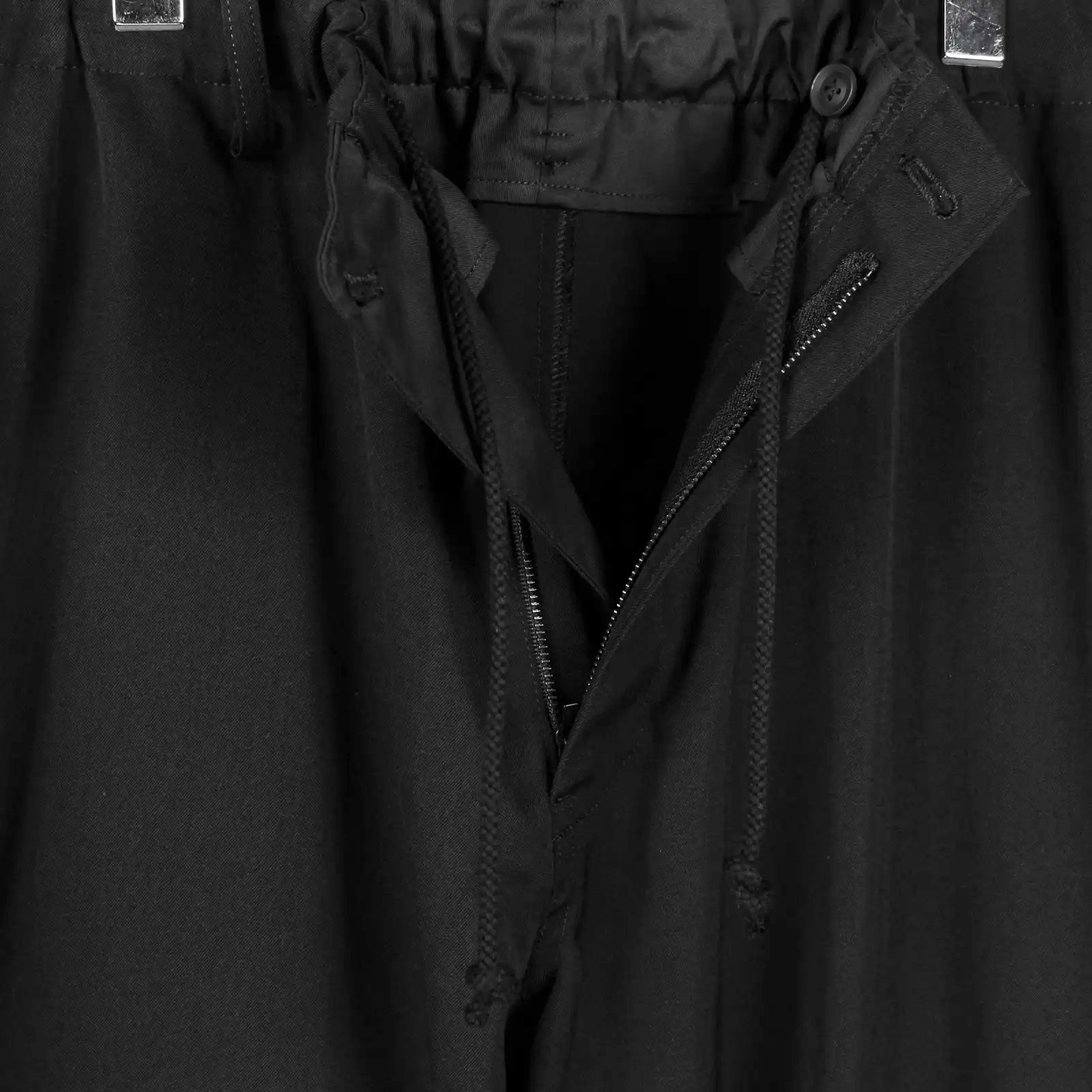 pour homme | ダブルステッチゴムP (メンズ) / シワギャバパンツ / ブラック / HW-P15-100