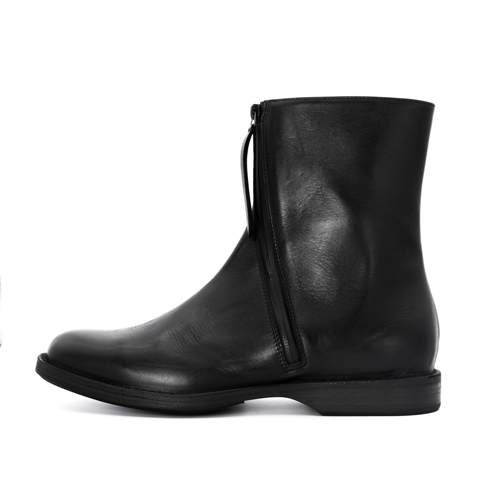 yohji yamamoto - pour homme × CHEREVICHKIOTVICHKI CURVED ZIP BOOTS / ジップブーツ  (メンズ) / ブラック / HJ-E25-782 | ALUBUS / RUFUS