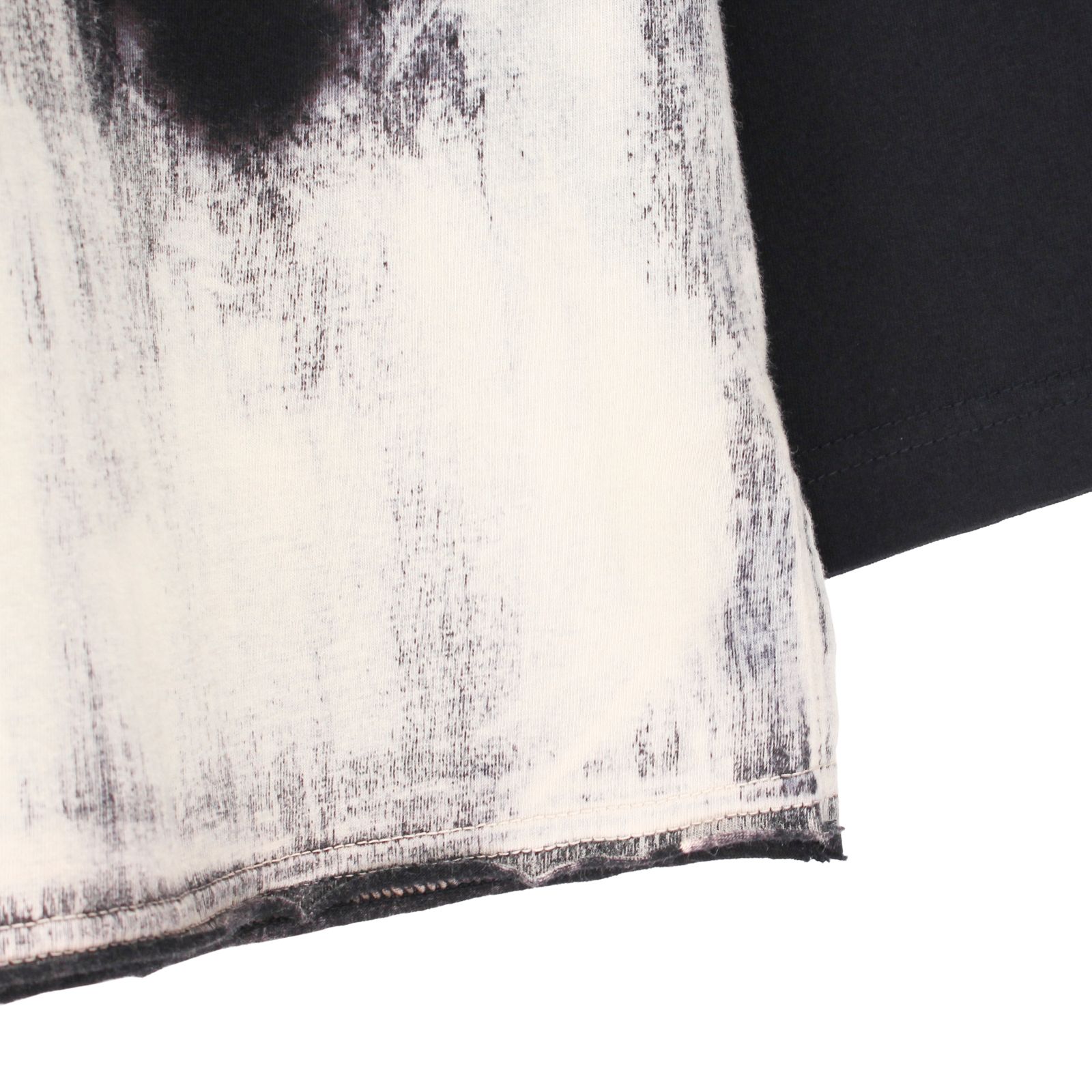 pour homme | 抜染長袖 (メンズ) / 長袖カットソー / ブラック / HK-T13-082