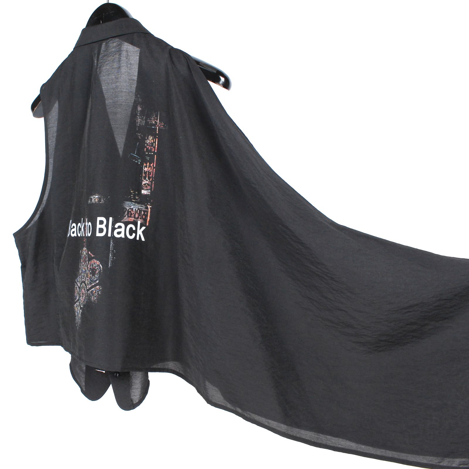 pour homme | アシメマントベスト (メンズ) / ベスト・ジレ / ブラック / HK-V04-219