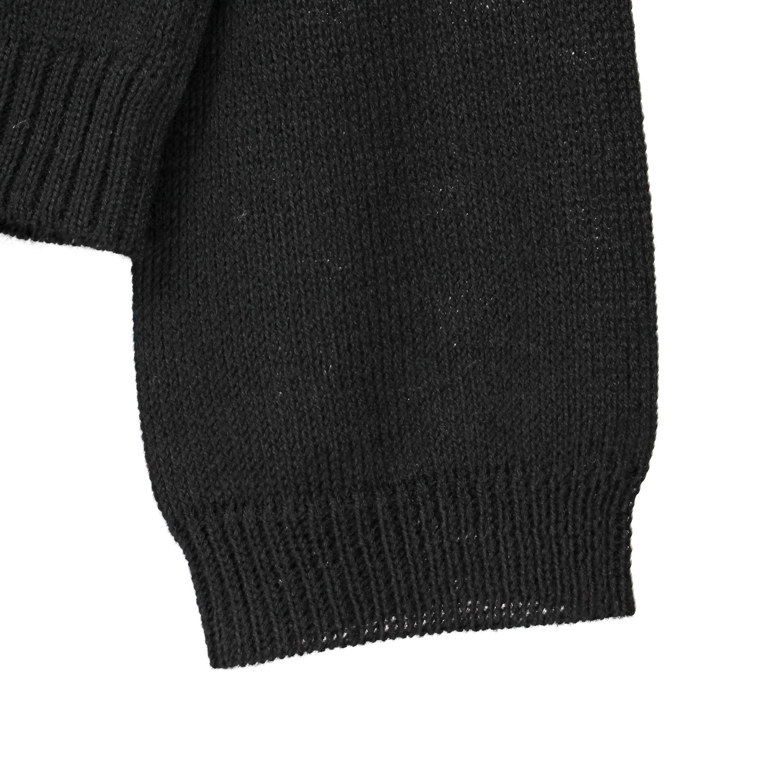 pour homme | 刺繍 丸首 PO / ニット (メンズ) / ブラック / HL-K25-196-2