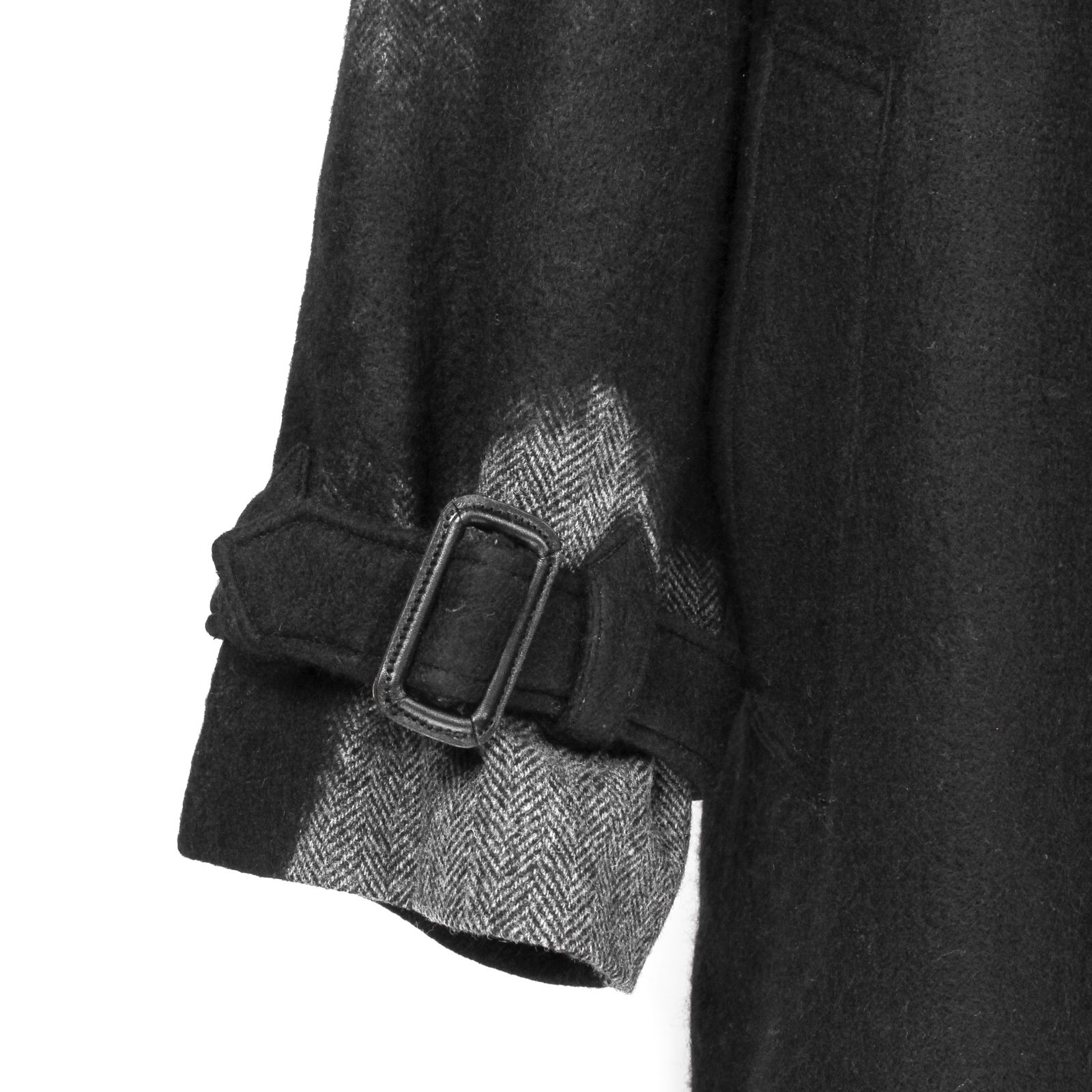 pour homme  | NPラグランダブルC / コート(メンズ) / ヘリンボンニードル / グレー×ブラック / HW-C09-143