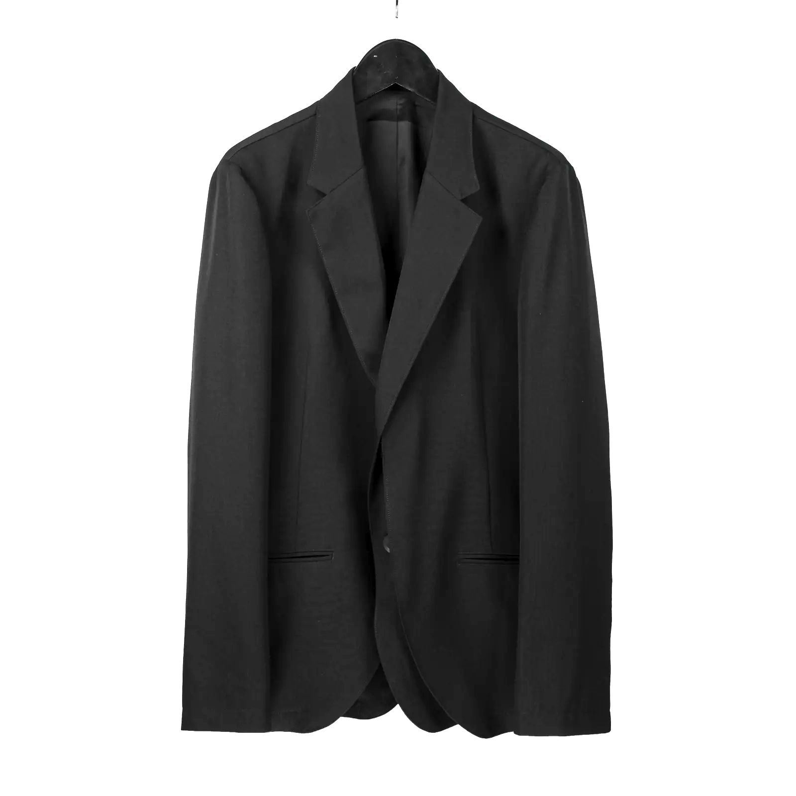 ヨウジヤマモト プリュスノアール 変形ファーベスト ジャケット ダークグレー YOHJI YAMAMOTO 24SS TIE CUFFS LONG JACKET | HUES 福岡