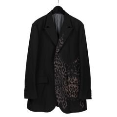 pour homme 茶ヒョウ半抜裏JKT / HE-J52-037