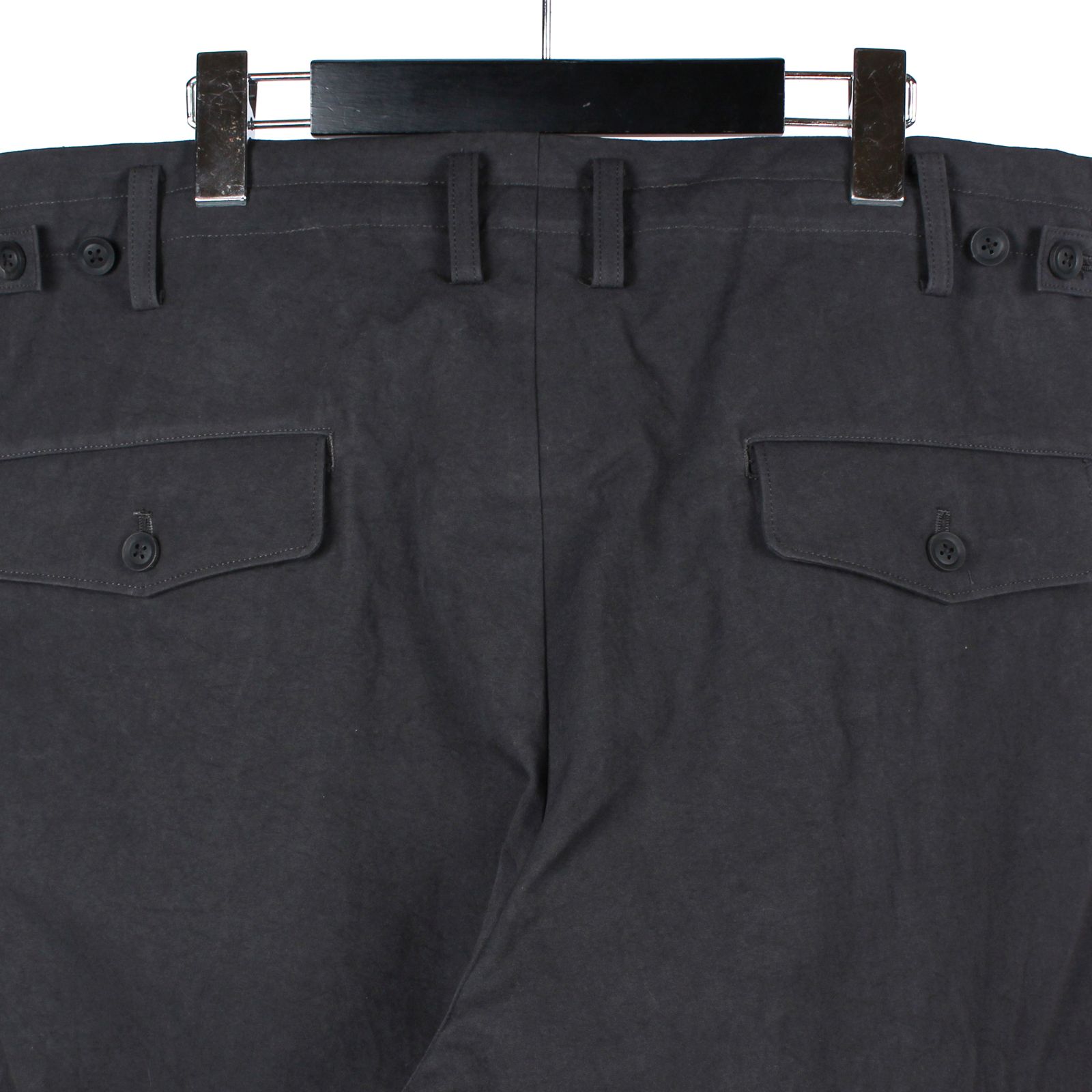 pour homme | 裾マッキンタブ細P (メンズ) / コットン パンツ / ブラック / HP-P57-031