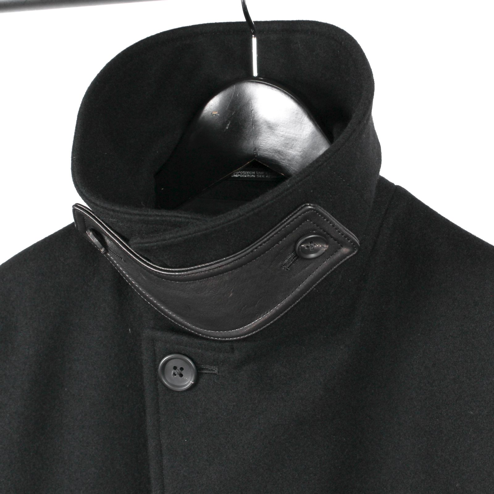 pour homme  | ベルト付き軍服風6BJ / ジャケット・コート(メンズ) / フラノ / ブラック / HW-J42-832