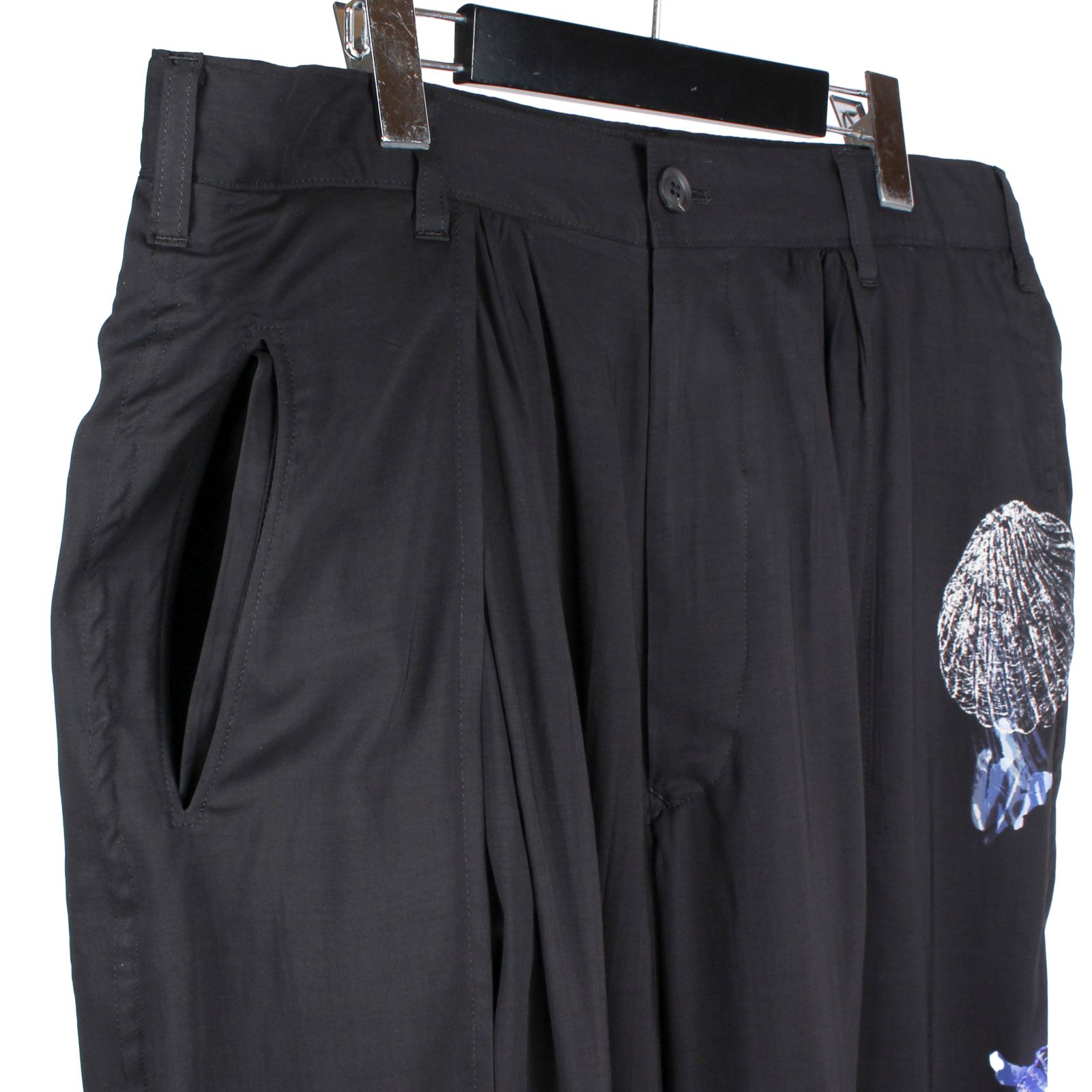 pour homme | 海柄後裁ちだしP (メンズ)  / ブラック / HK-P93-239