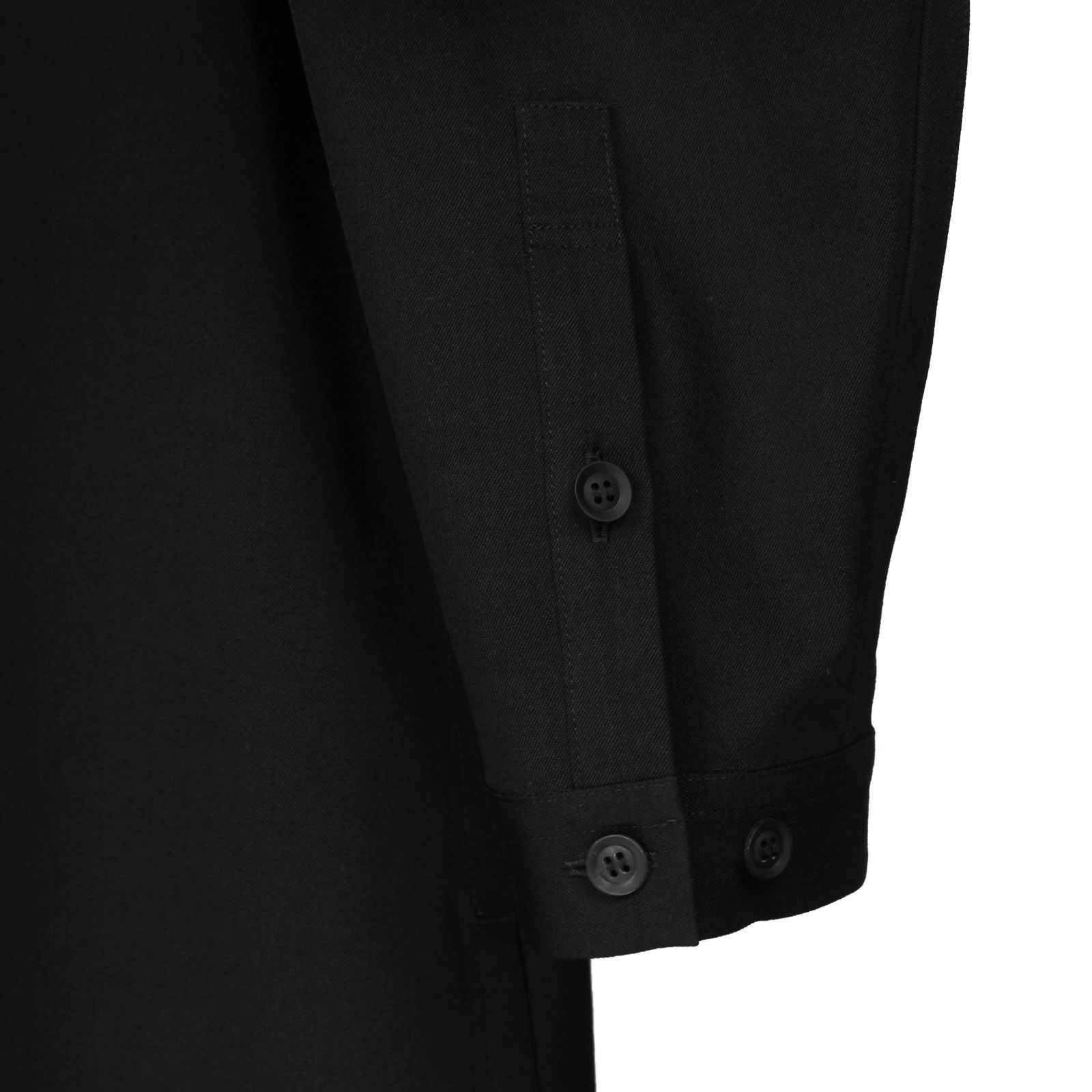 pour homme | 前開きファスナーB /シャツ・ブラウス(メンズ) / シワギャバ /  ブラック / HP-B10-100