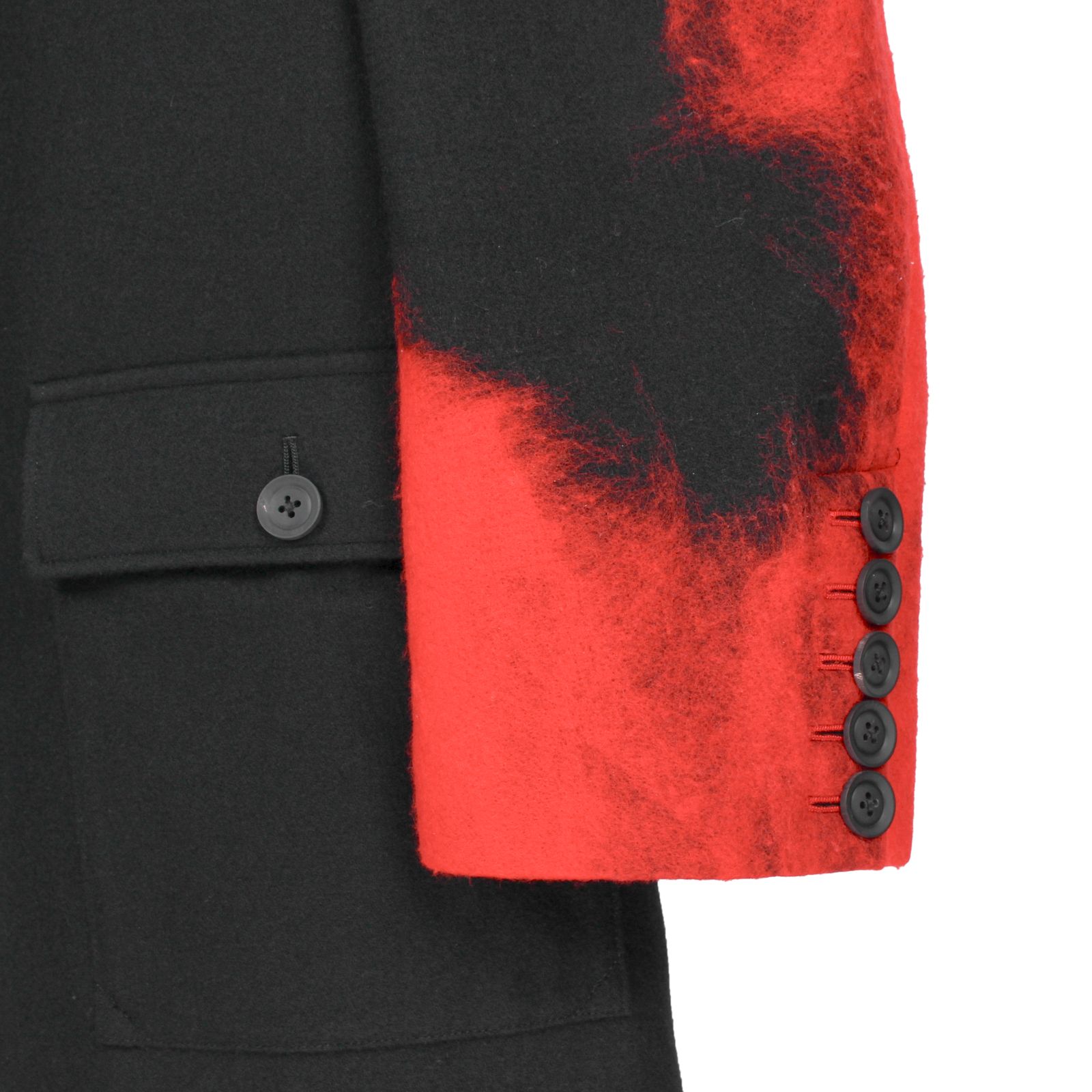 pour homme  | 左袖NPジャケット / ジャケット・コート(メンズ) / フラノ / ブラック×レッド / HW-J21-148