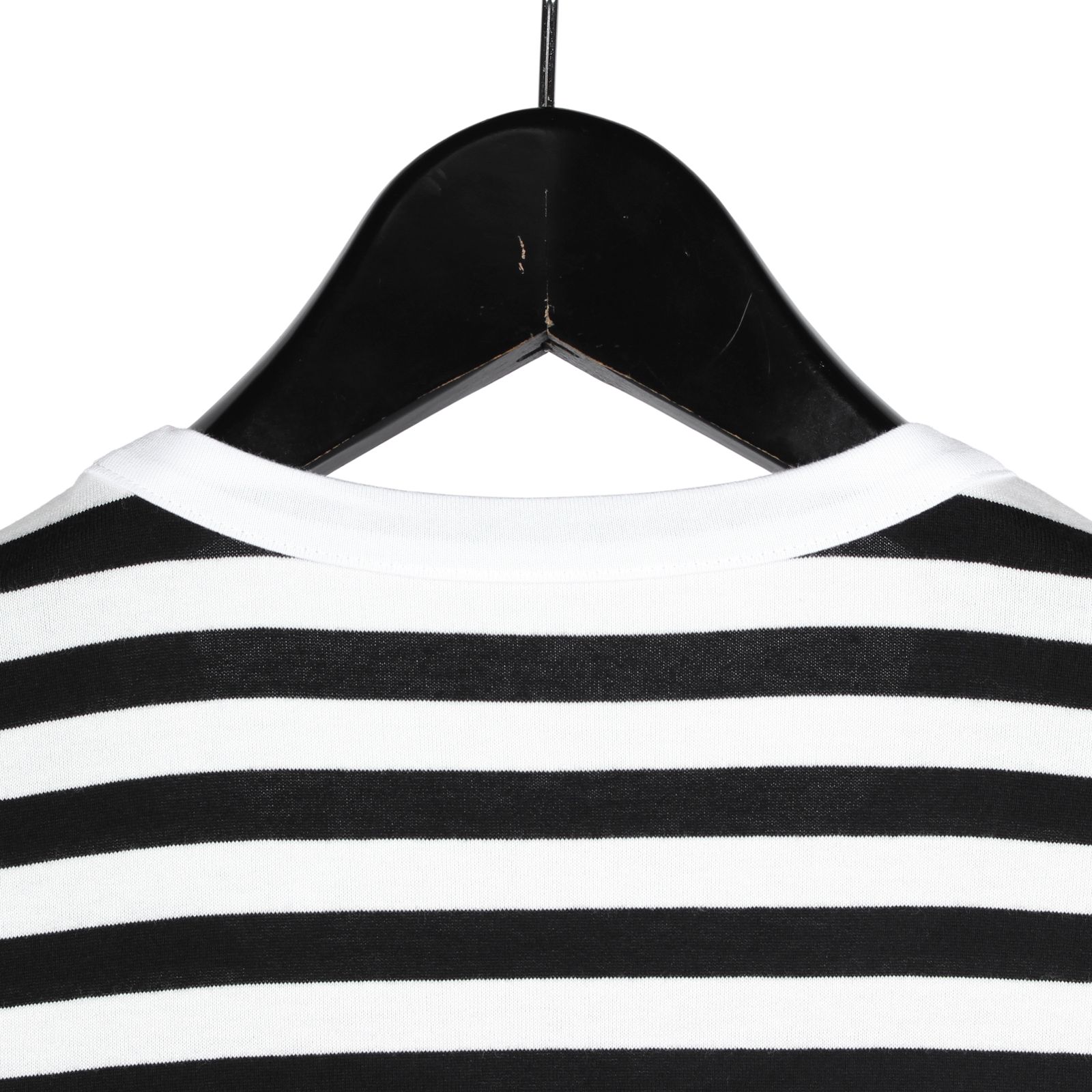 Ground Y | DIFFERENT LINES BORDER JERSEY GYLOGO TYPE-E GRAPHIC PRINT T-SHIRT / 半袖 カットソー (ユニセックス) / ホワイト×ブラック / GO-T19-816