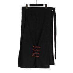 pour homme | ホールラップS / ラップスカート (メンズ) / ブラック / HS-S02-308