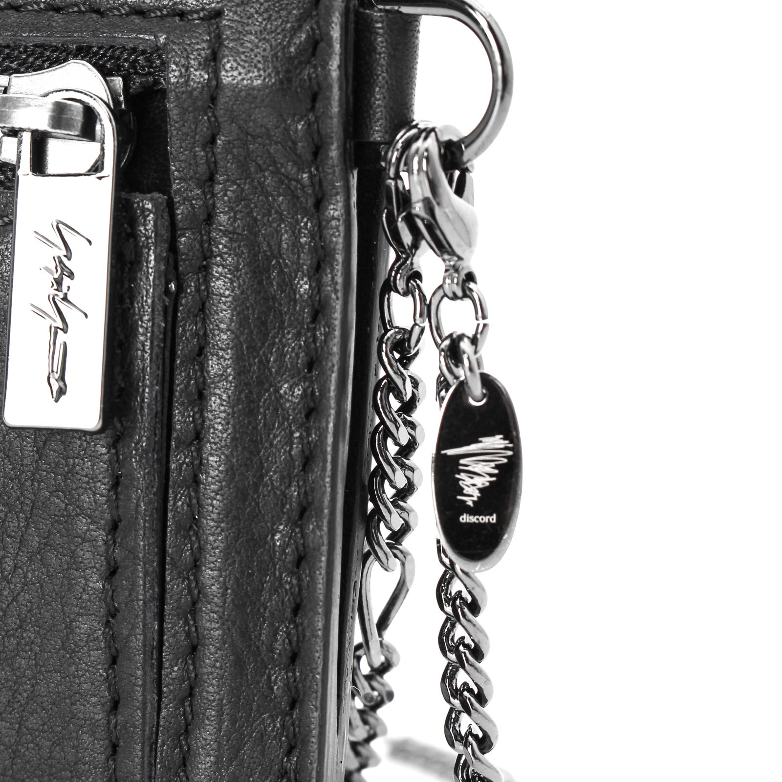 discord | yohji yamamoto / トライアングルフラップウォレット / 財布 / 牛革 / DL-A11-784