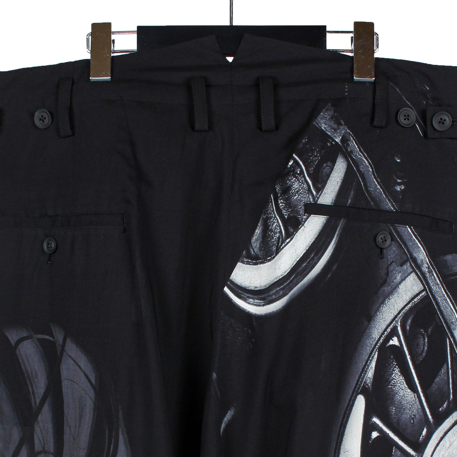 pour homme | 車輪PTパンツ (メンズ) / プリントパンツ / ブラック / HP-P64-813