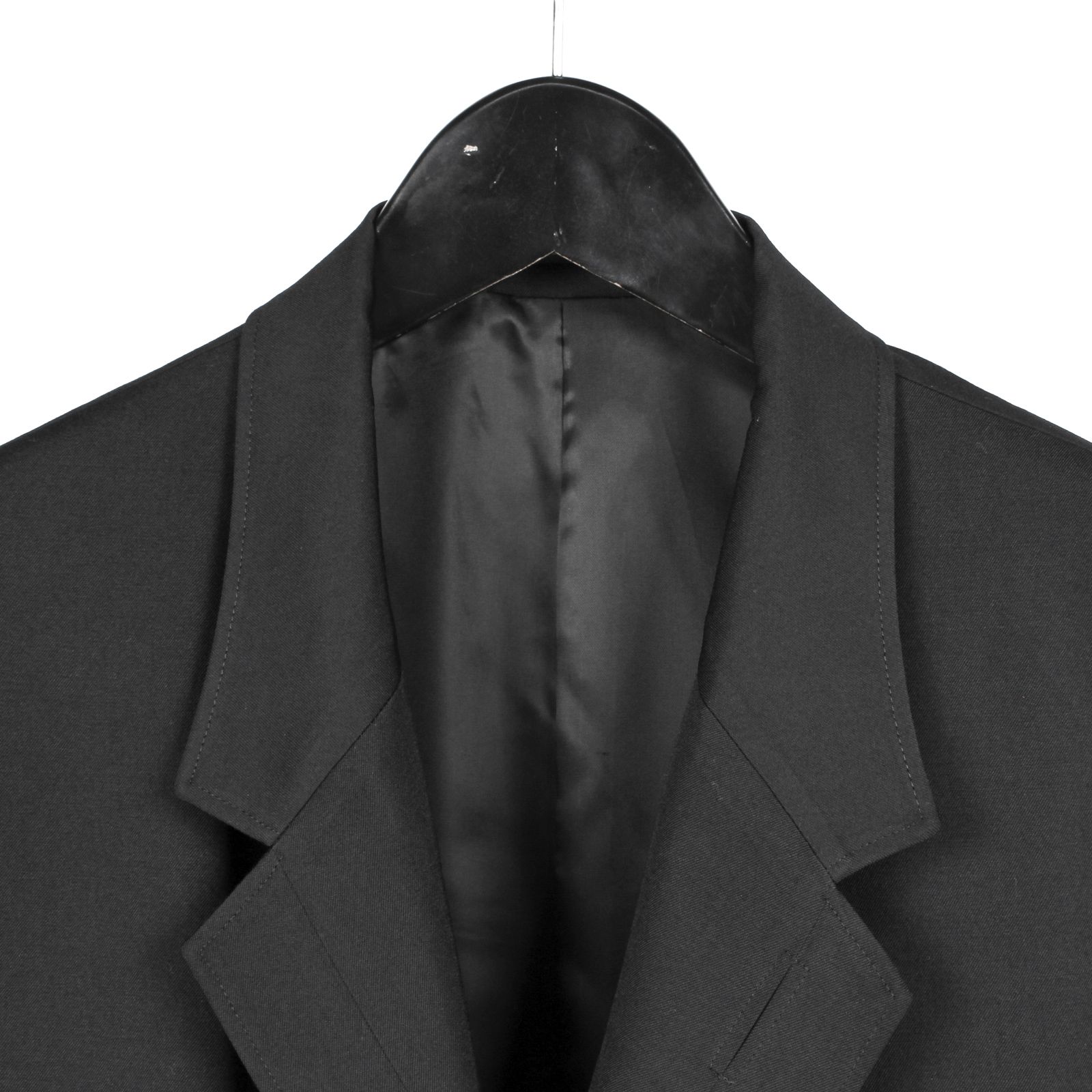 pour homme  | ラペル切替2つ釦J / ジャケット(メンズ) / シワギャバ / ブラック / HW-J36-100