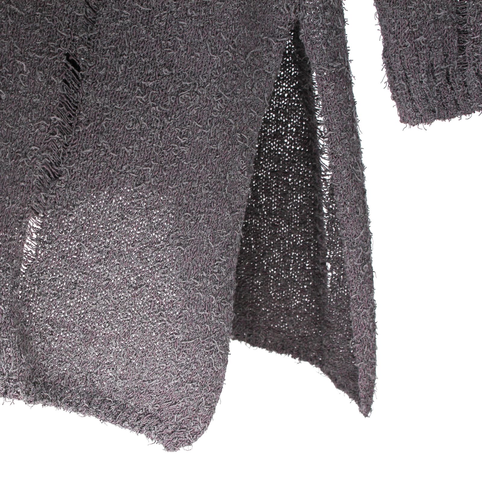 pour homme | 目おとし段違いPO (メンズ) / コットンニット / チャコール / HP-K08-980-1