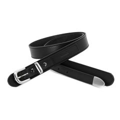 Ground Y | COW LEATHER LONG BELT / レザーベルト (ユニセックス) / ブラック / GO-F03-781