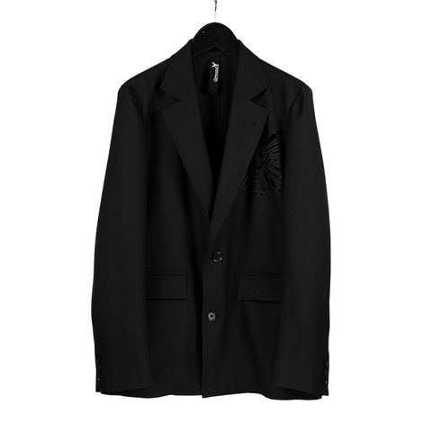 Ground Y | WOOL/POLYESTER GABARDINE Jacket / テーラードジャケット (メンズ) / ブラック / GS-J07-100