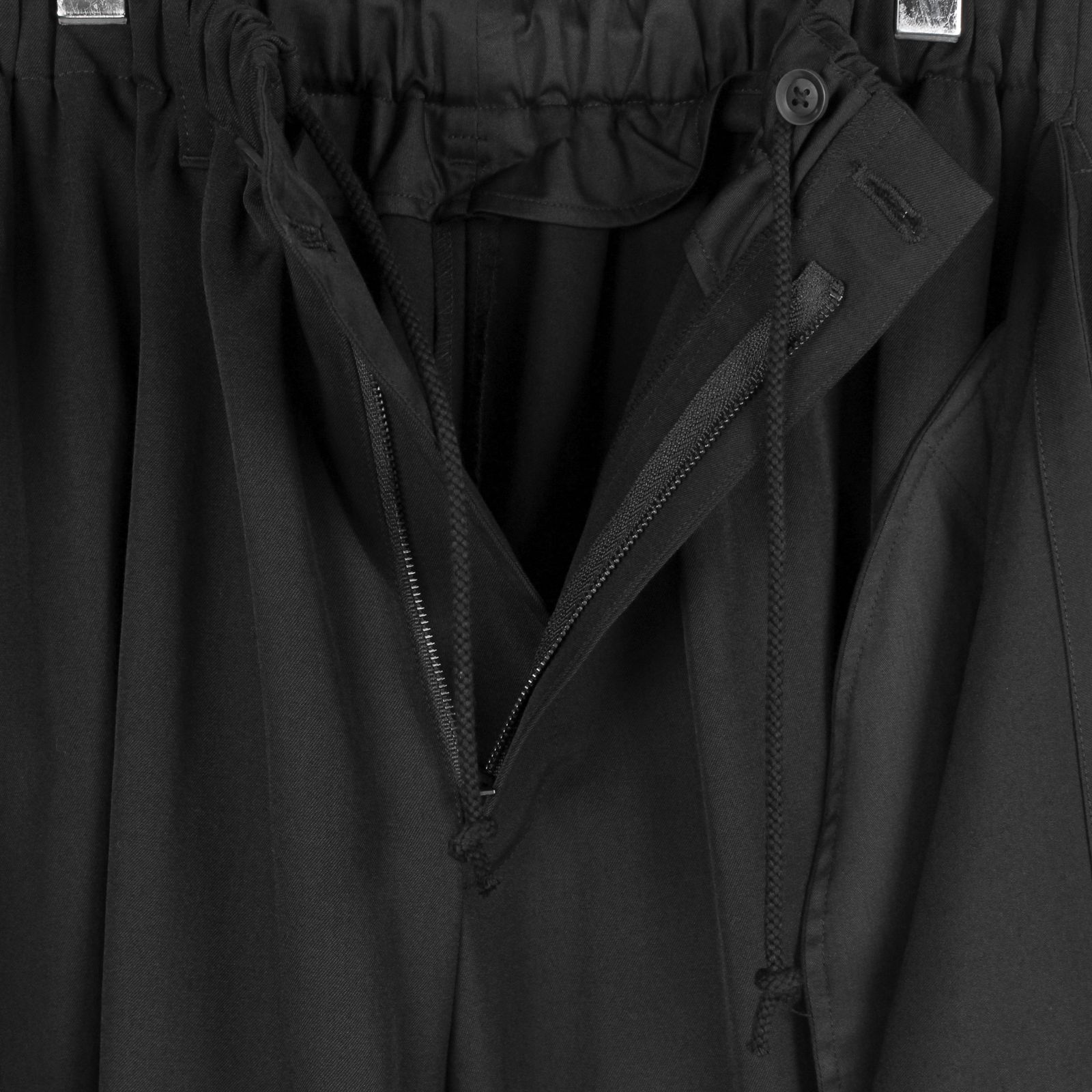 pour homme | ラップパンツ (メンズ) / シワギャバ / ブラック / HM-P07-100