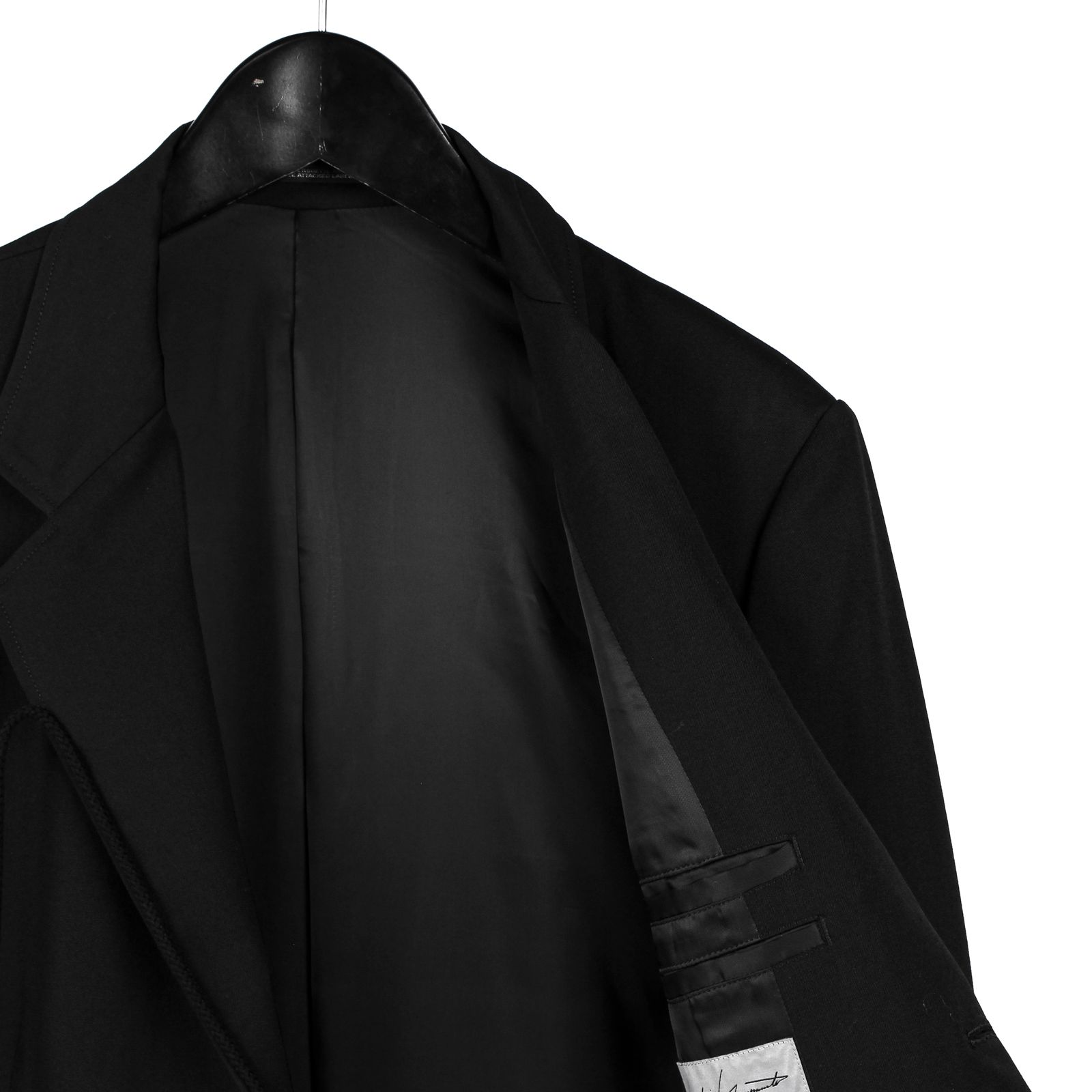 yohji yamamoto pour homme テロテロコート yohji yamamoto - pour homme 重衿コート風JKT / HE-J32-107