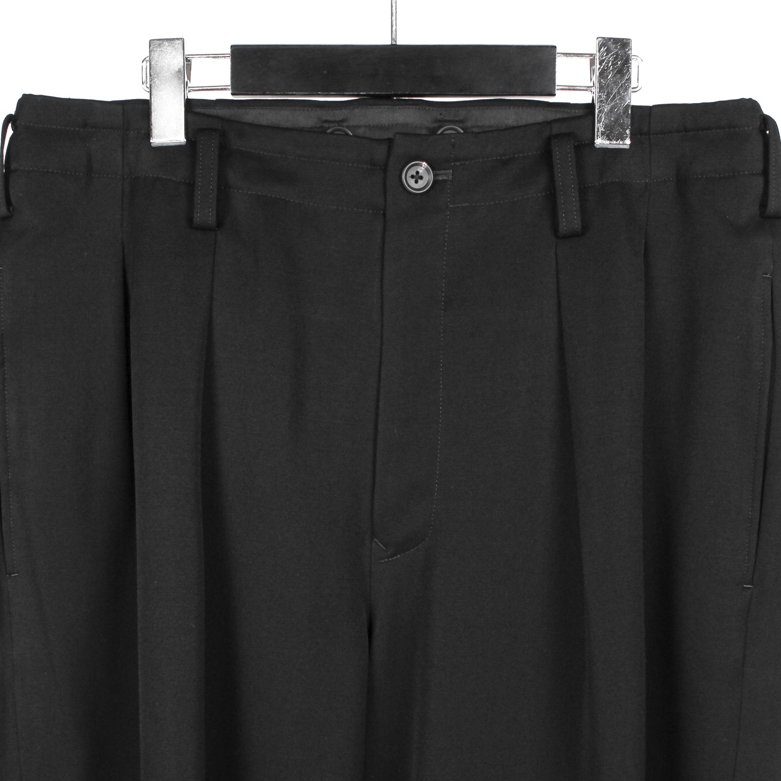 pour homme | 2タック細P  (メンズ) / ウールタキシード / ブラック / HW-P48-154