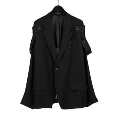pour homme | 1つ釦肩章JKT / シングルジャケット (メンズ) / ブラック / HS-J13-319