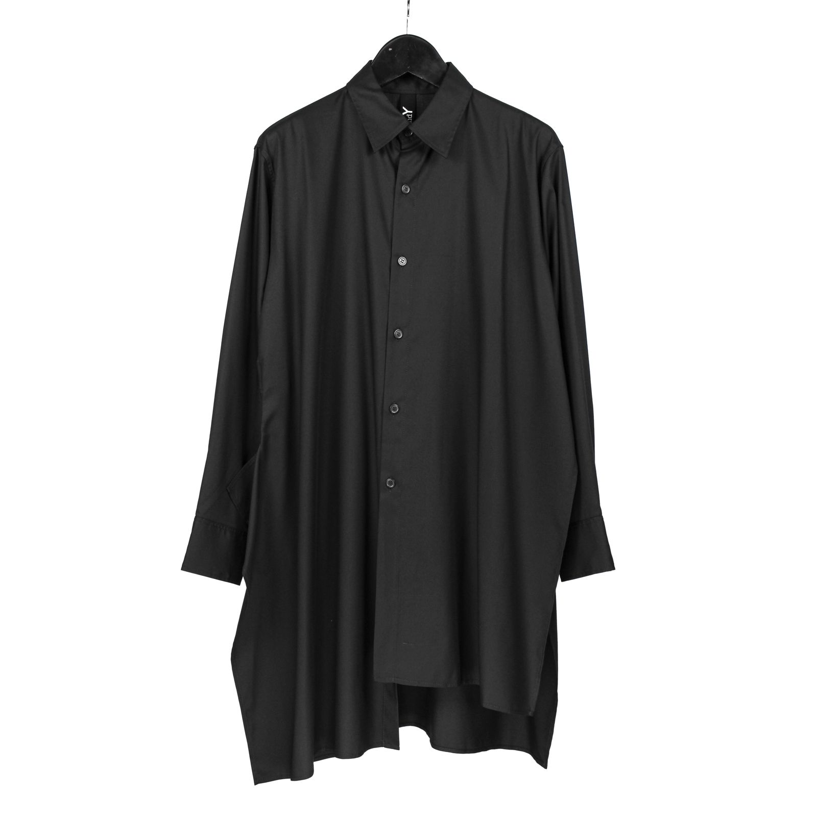 Ground Y |  SIDE SLIT SHIRT / シャツ・ブラウス (ユニセックス) / ブラック / GM-B02-209