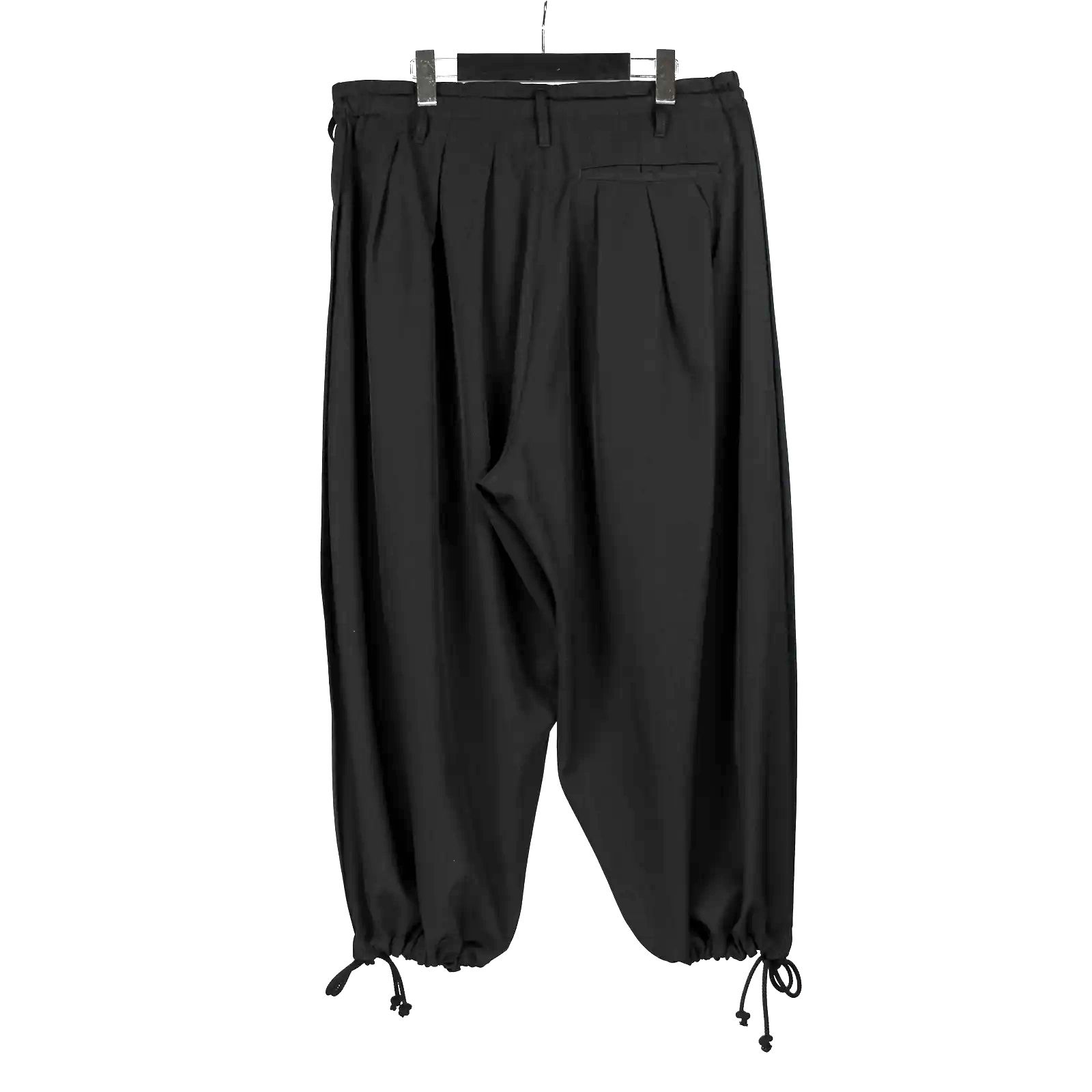 Ground Y | WOOL GABARDINE BALLOON PANTS  / バルーンパンツ (ユニセックス) / ブラック / GA-P03-101
