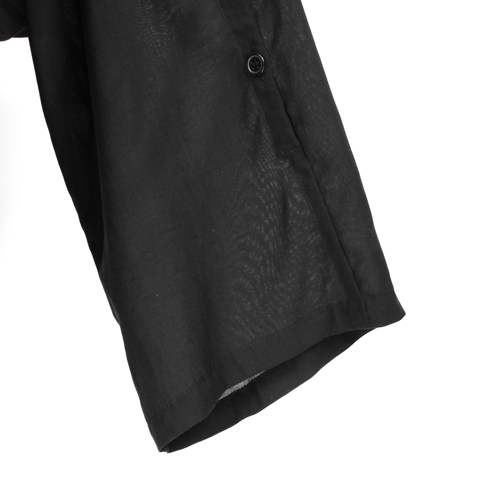 pour homme | 開襟肩あきB (メンズ) / 長袖シャツ / ブラック / HK-B26-235