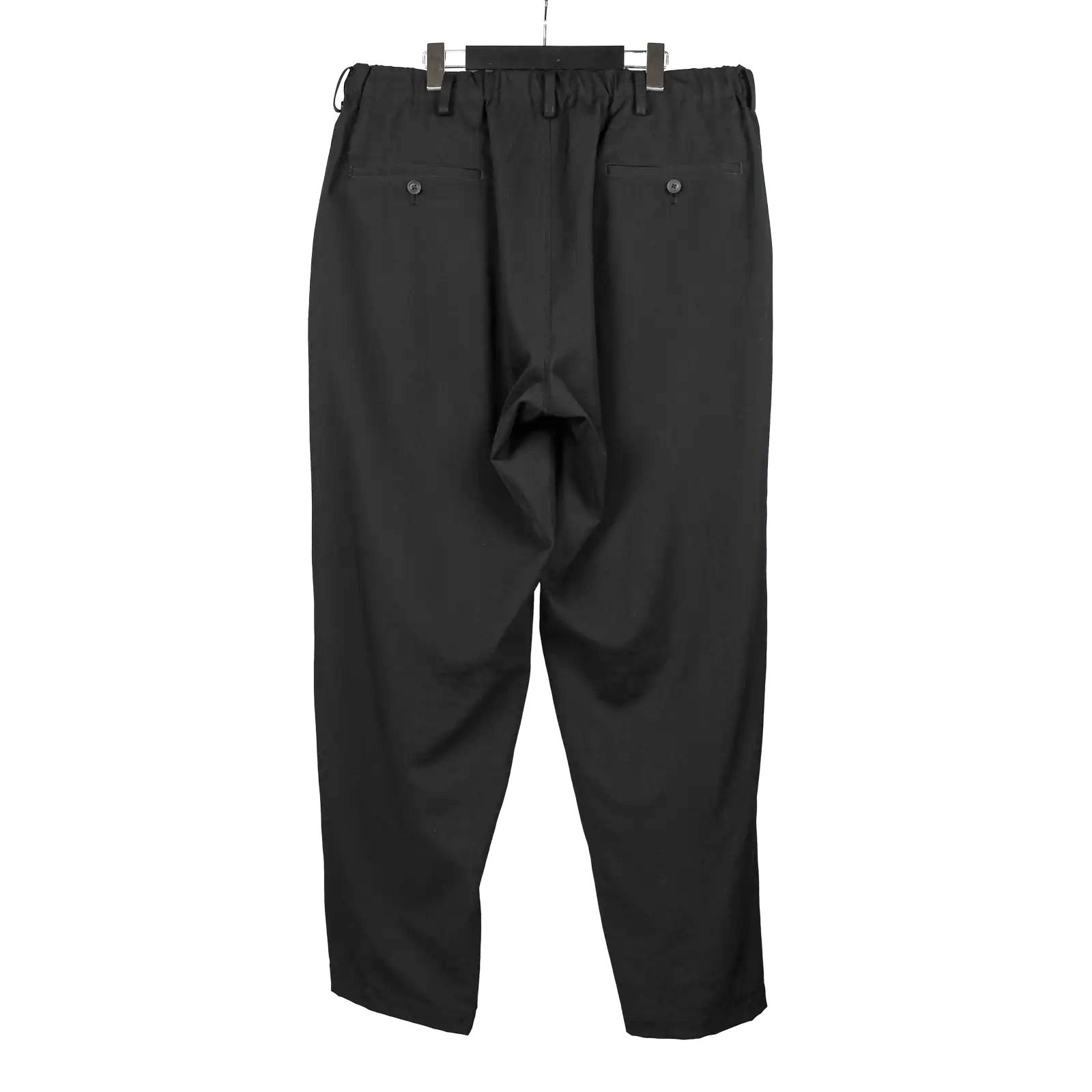 pour homme | ダブルステッチゴムP (メンズ) / シワギャバパンツ / ブラック / HW-P15-100