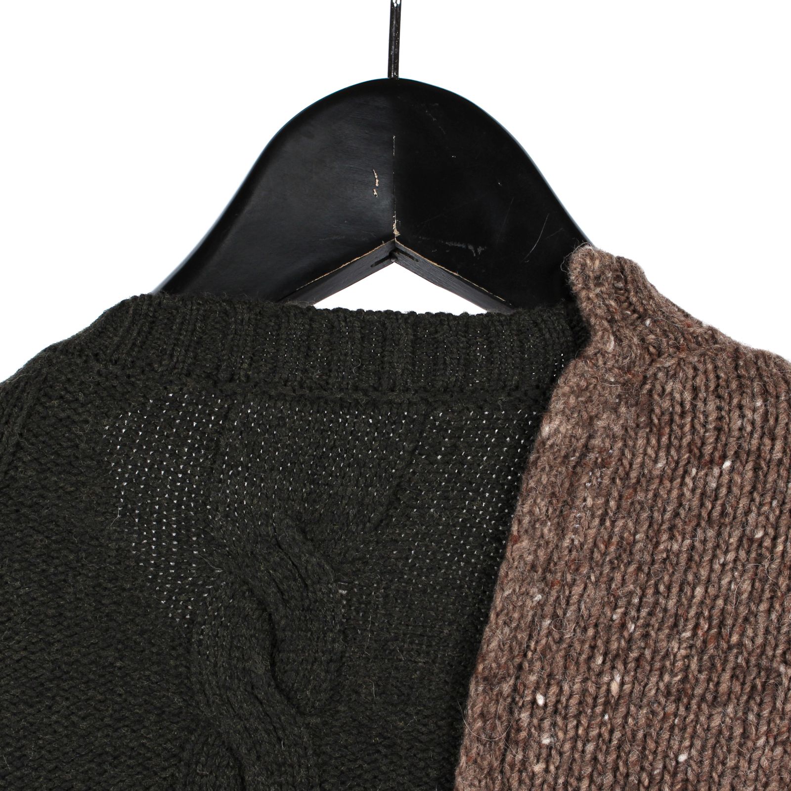 Ground Y | COMBINATION KNIT / ニットセーター (ユニセックス) / ブラウン×カーキ / GL-K03-860-1