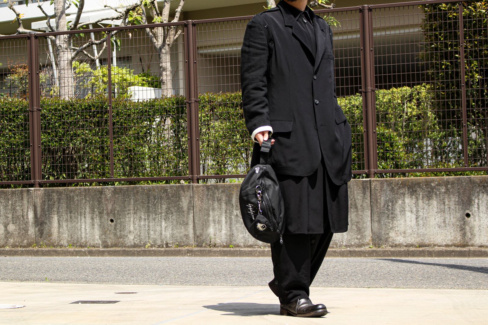yohji yamamoto - pour homme Fファスナー付シャツ / HD-B06-500 