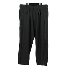 Y's for men | 飾り布付きP / コットンリネンパンツ (メンズ) / ブラック / MS-P29-028