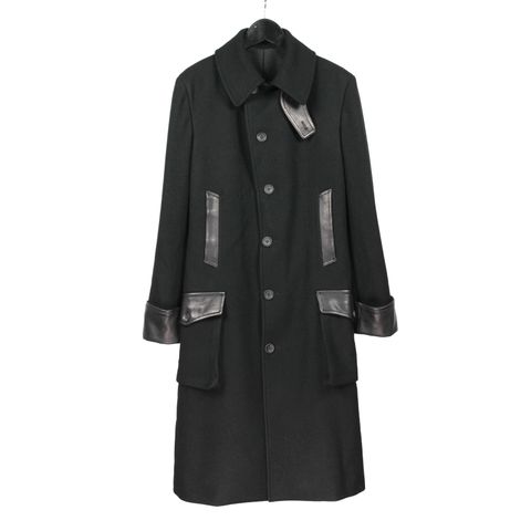 pour homme  | ベルト付き軍服風6BJ / ジャケット・コート(メンズ) / フラノ / ブラック / HW-J42-832