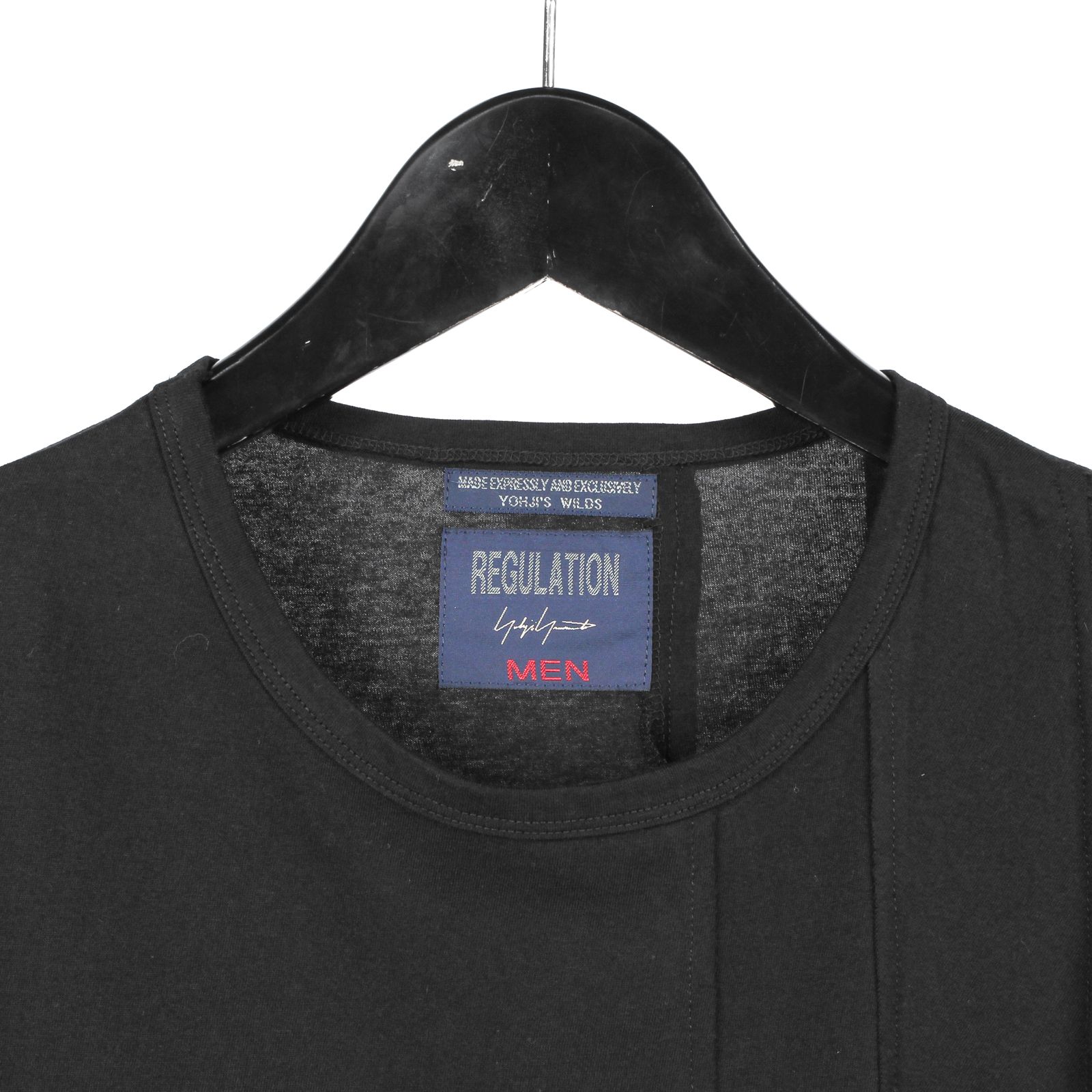 pour homme | タテハギ切り替え長袖 (メンズ) / 長袖カットソー / ブラック / HK-T54-073