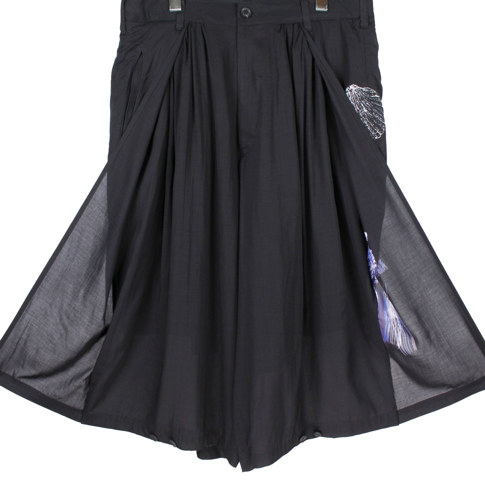 pour homme | 海柄後裁ちだしP (メンズ)  / ブラック / HK-P93-239