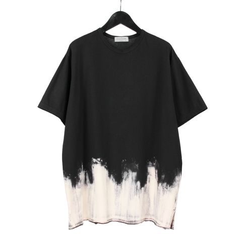 pour homme | 抜染半袖 (メンズ) / 半袖カットソー / ブラック / HK-T12-082